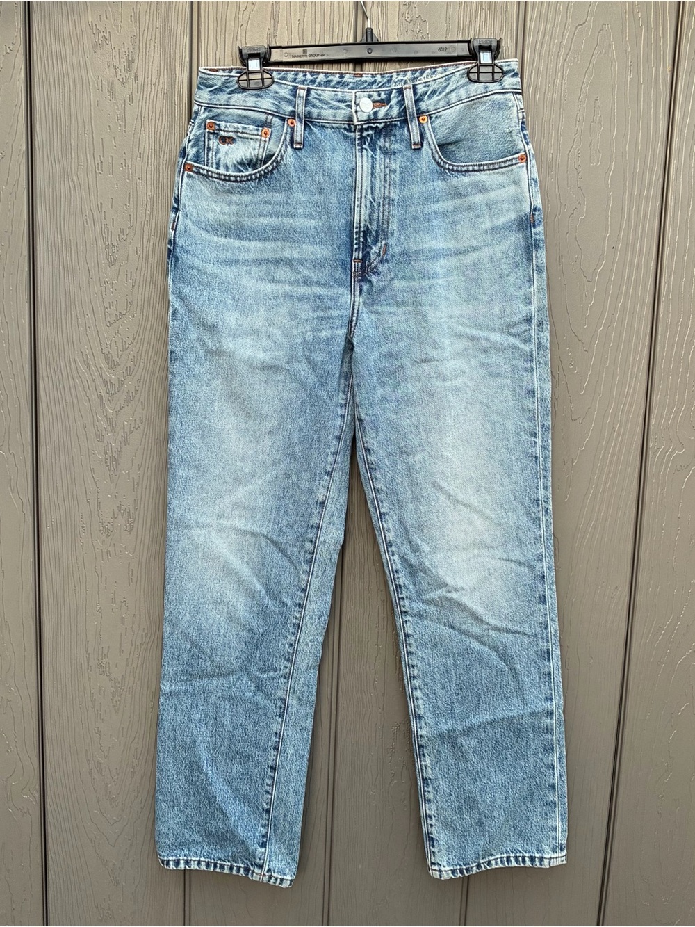 Outerknown Womens Jeans 27 The Strand Straight Denim Blue High Rise Grunge 90s